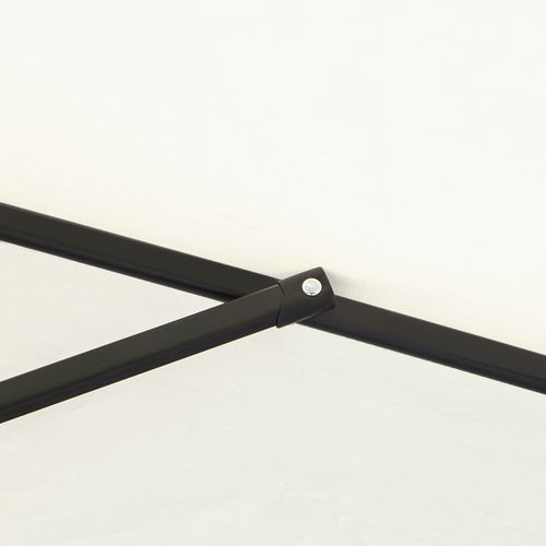 Detail of the Outsunny 2.7M Patio Tilt Umbrella with Aluminium Frame and Crank for Outdoor Sun Protection's sturdy structure.