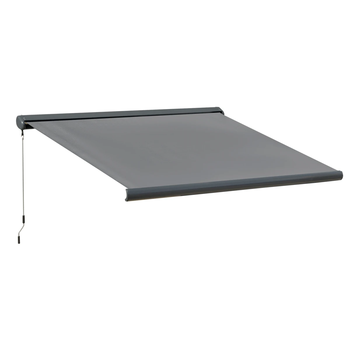 Outsunny Electric Awning 6 Ft Wide Remote Control Outdoor Shade for Doorways and Windows by Outsunny