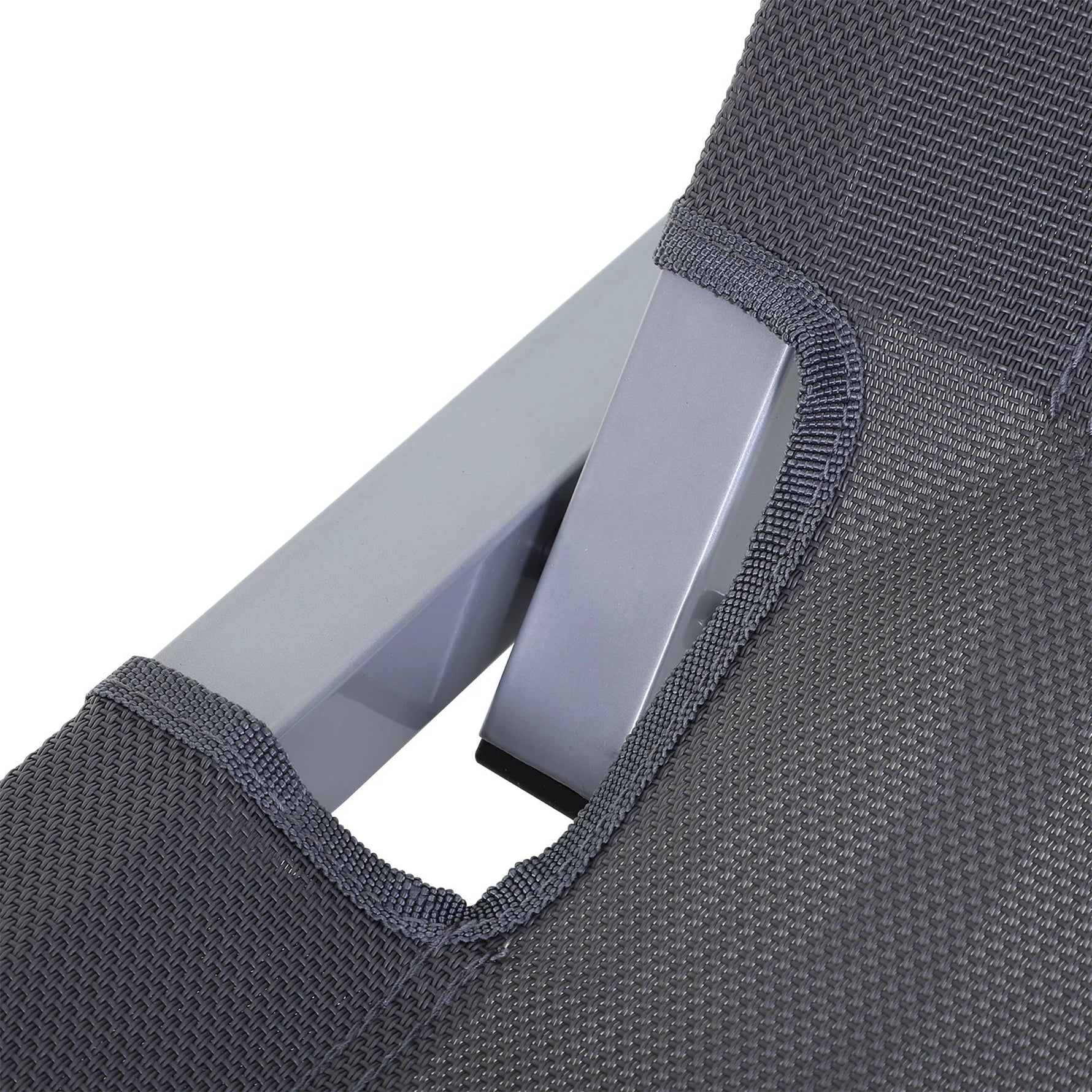Sun Lounger Relaxer Recliner 5-Position Adjustable Backrest Lightweight Frame by Outsunny