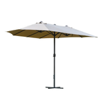 Outsunny 4.6m Garden Parasol Double-Sided Sun Umbrella Market Shelter Canopy - Parasol