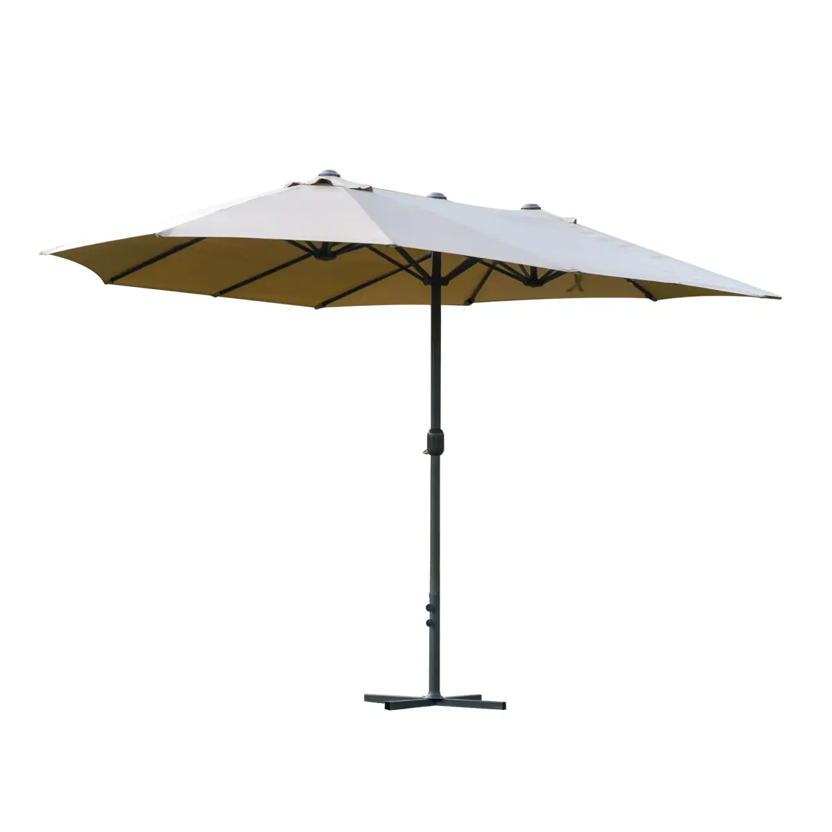 Outsunny 4.6m Garden Parasol Double-Sided Sun Umbrella Market Shelter Canopy - Parasol