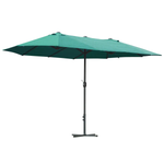 Outsunny 4.6m Garden Parasol Double-Sided Sun Umbrella Market Shelter Canopy - Parasol