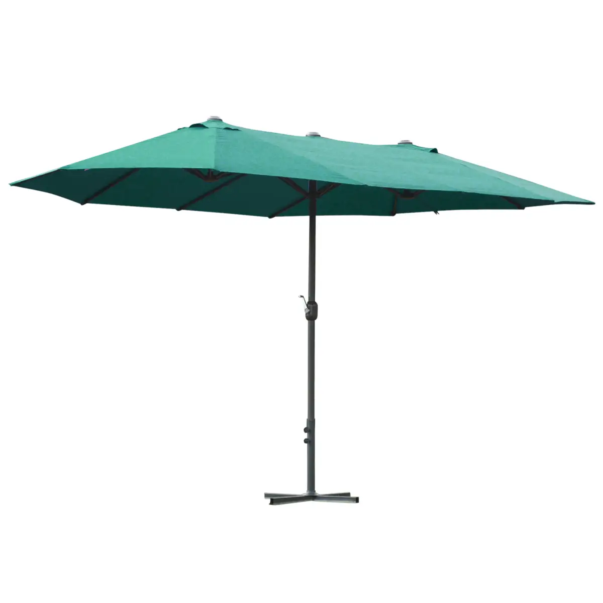 Outsunny 4.6m Garden Parasol Double-Sided Sun Umbrella Market Shelter Canopy - Parasol