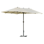Outsunny 4.6m Garden Parasol Double-Sided Sun Umbrella Market Shelter Canopy - Parasol
