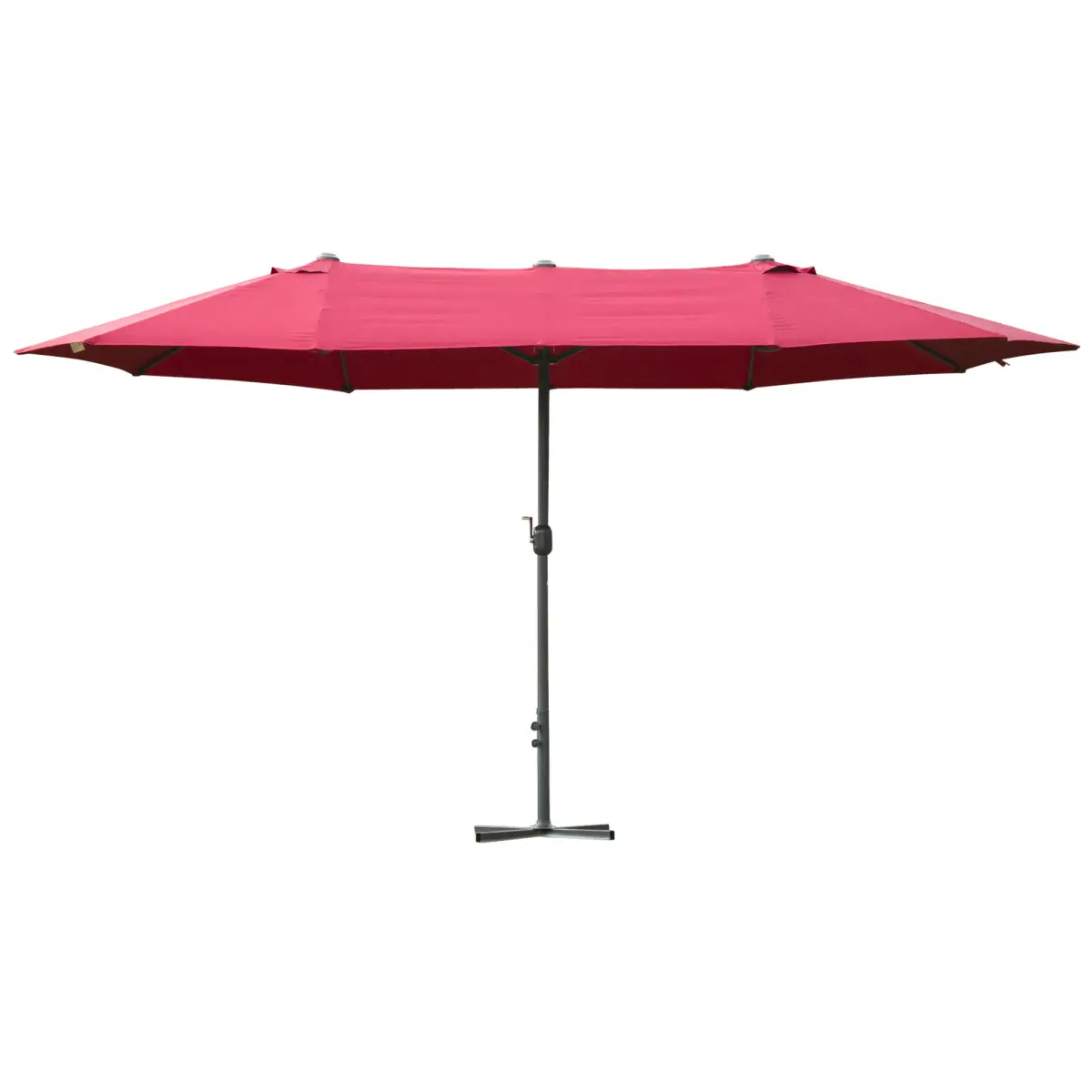 Outsunny 4.6m Garden Parasol Double-Sided Sun Umbrella Market Shelter Canopy - Parasol