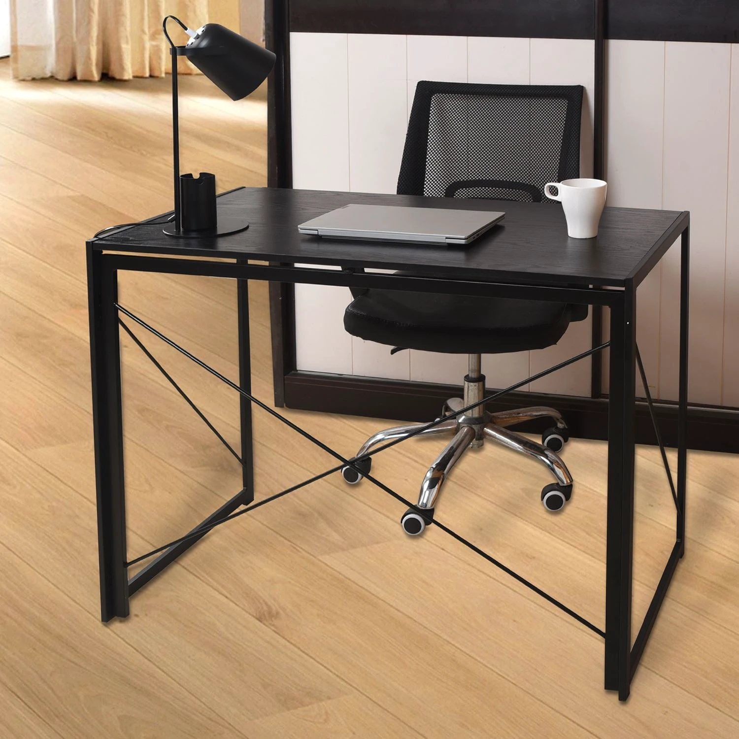 Industrial Desk Compact Folding Home Office by Unbranded
