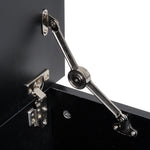 HOMCOM Ottoman Storage Box 100Lx40Wx40H With Lid Sturdy Chipboard Black For Living Room - Homcom - Home Symphony