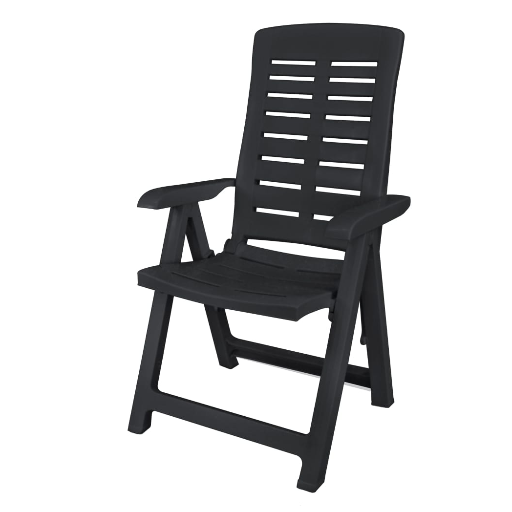 VidaXL Outdoor Dining Set 9 Lightweight Plastic Anthracite - vidaXL - Home Symphony