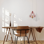LEDSONE Red Vintage Industrial Pendant Lamp Geometric Cage E27 Loft Lighting For Home Decor - Ceiling Lights