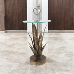 MSL 79CM METAL TABLE leaf design - Lamp