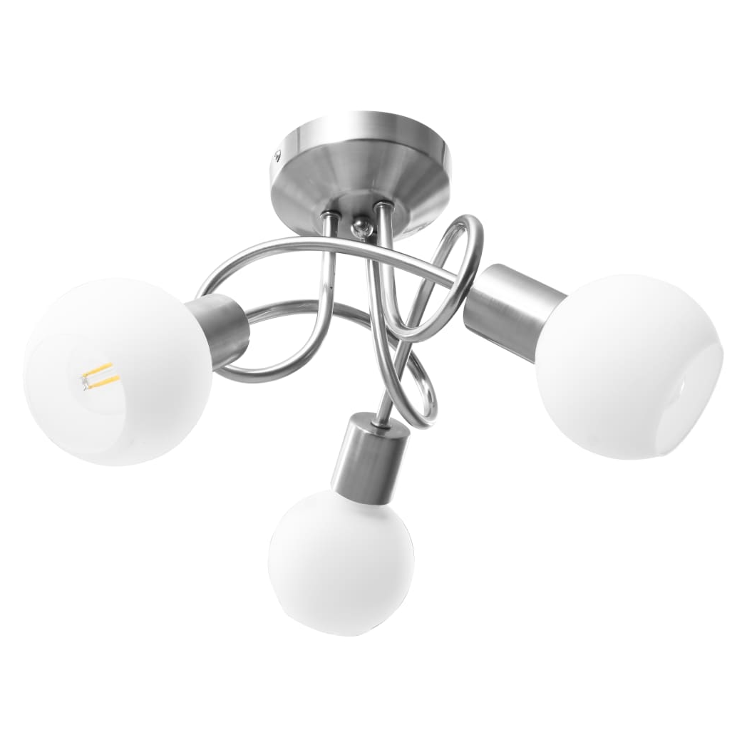 VidaXL Ceiling Lamp 3-Bulb Ceramic Shades Lounge - vidaXL - Home Symphony