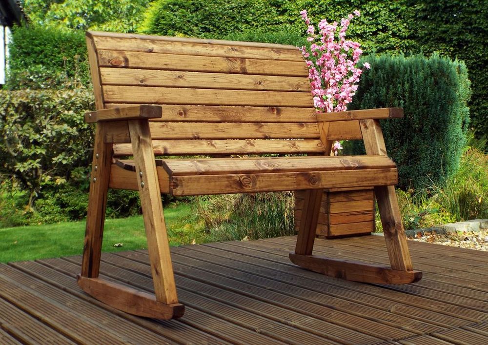 Two Seat Rocker Garden Bench Boxed - Garden Chairs from Charles Taylor Trading