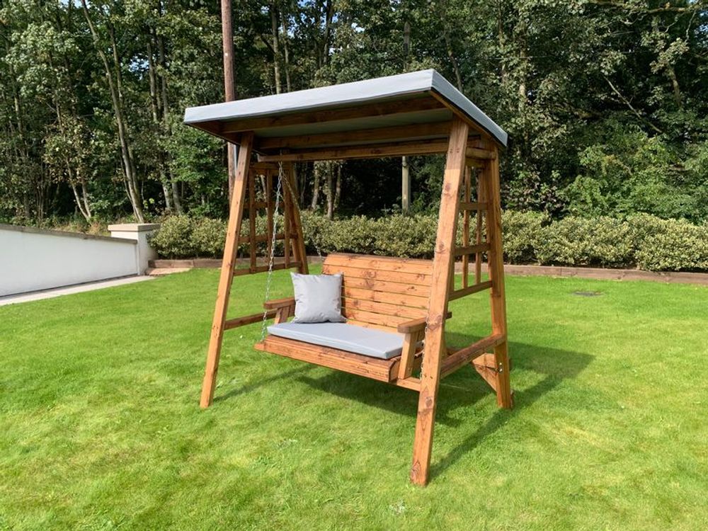 Dorset Two Seater Garden Swing Green - Garden Chairs from Charles Taylor Trading