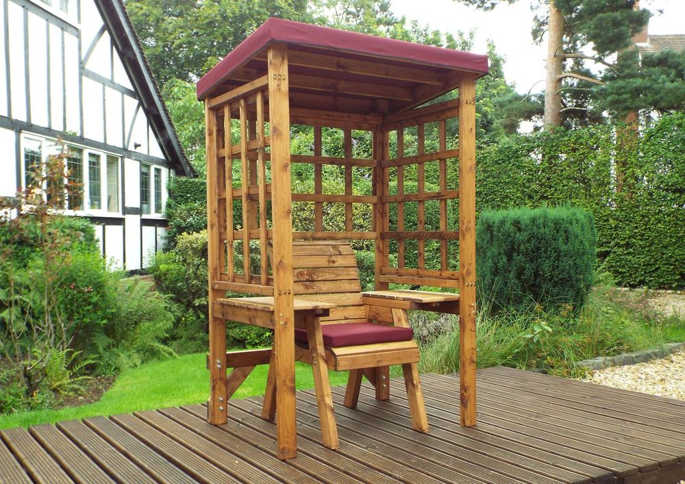 Wentworth Single Garden Arbour Green - Garden Chairs from Charles Taylor Trading