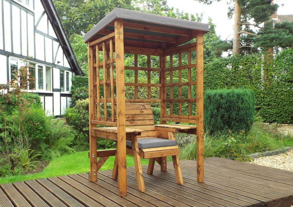 Wentworth Single Garden Arbour Green - Garden Chairs from Charles Taylor Trading