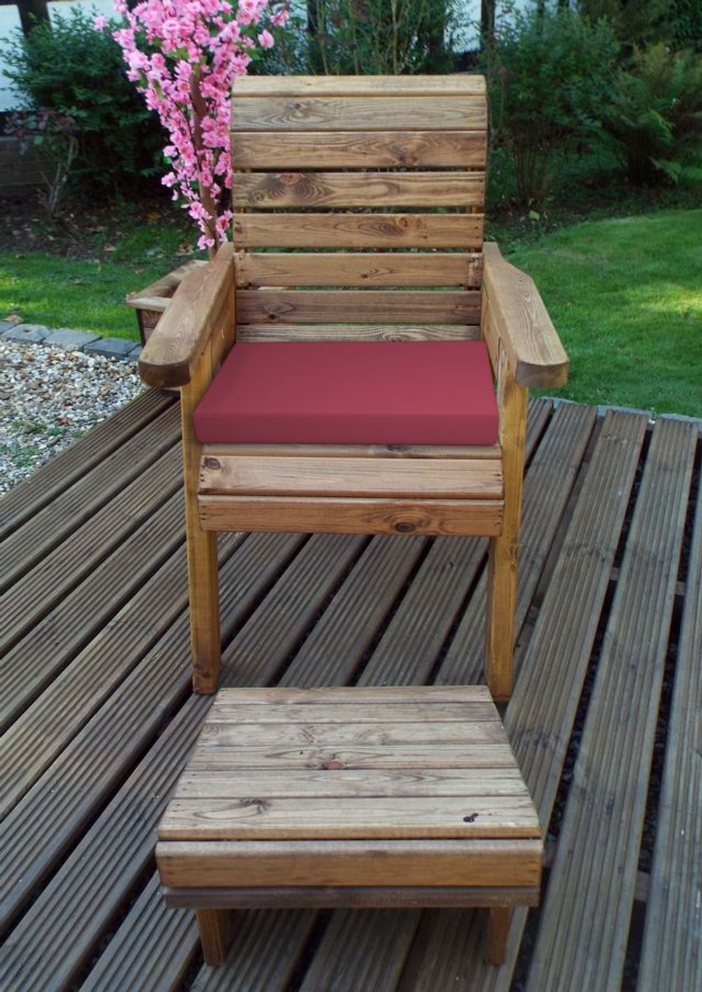 One Seater Garden Lounger - Garden Chairs from Charles Taylor Trading
