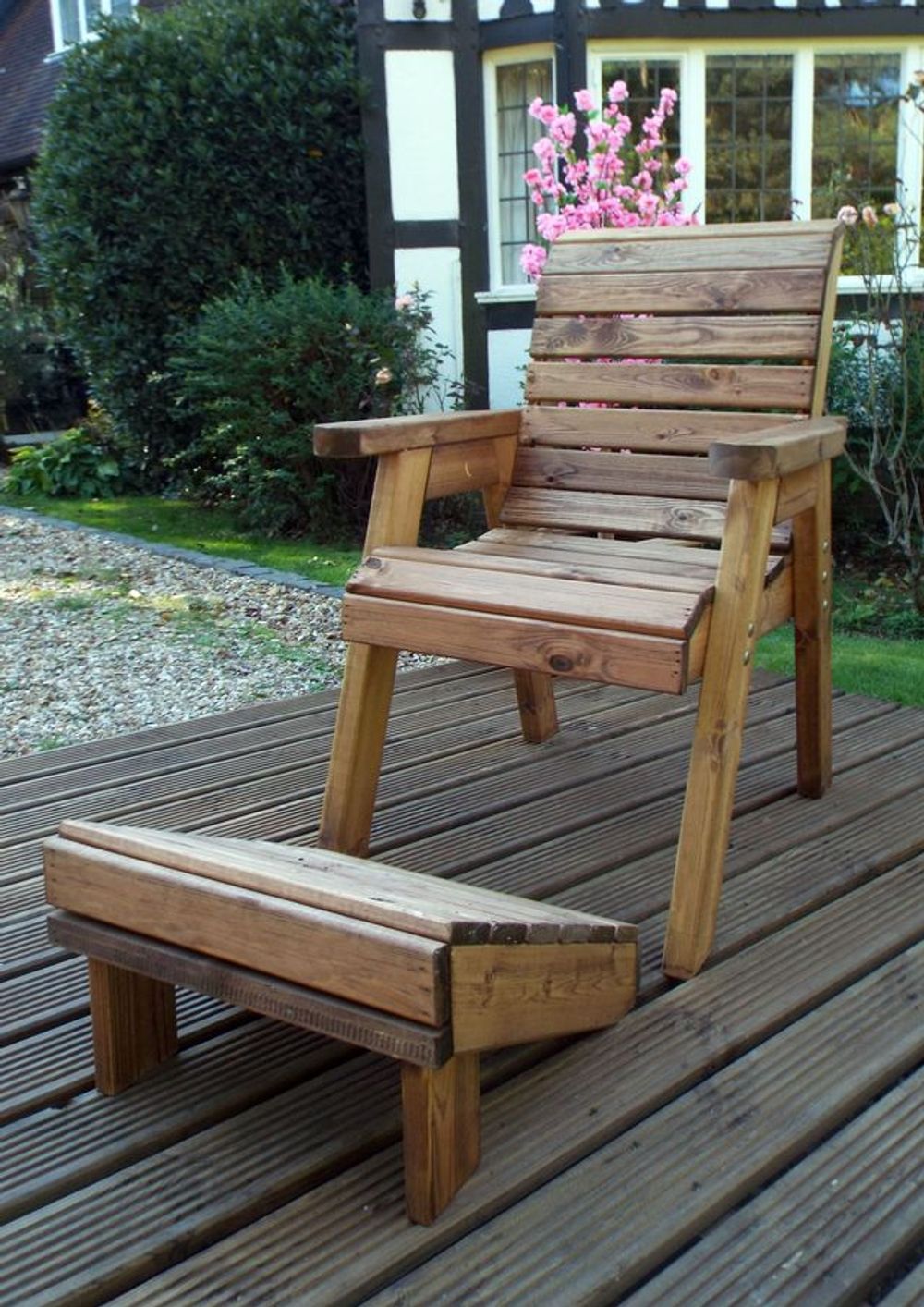 One Seater Garden Lounger - Garden Chairs from Charles Taylor Trading