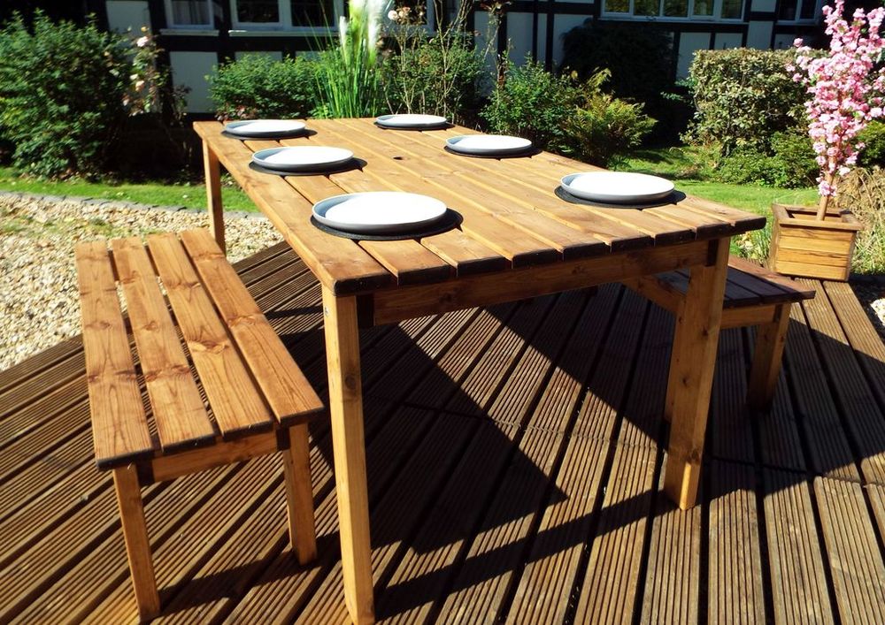 Six Seater Table Garden Set (Forms) - Garden Set from Charles Taylor Trading