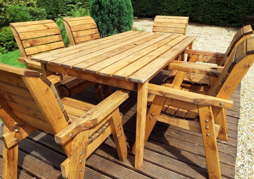 Six Seater Table Garden Set - Garden Set from Charles Taylor Trading