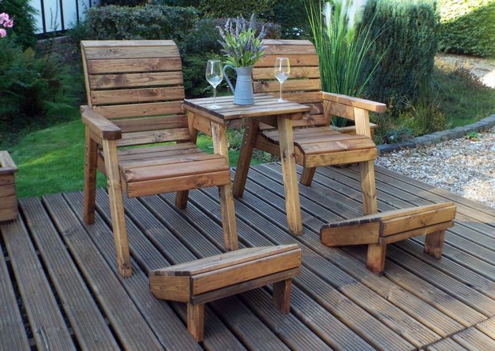 Deluxe Lounger Garden Set Straight - Garden Set from Charles Taylor Trading