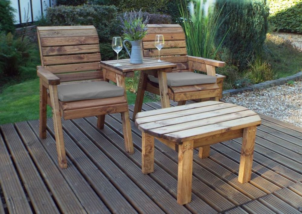 Twin Companion Dining Garden Set Straight - Garden Set from Charles Taylor Trading