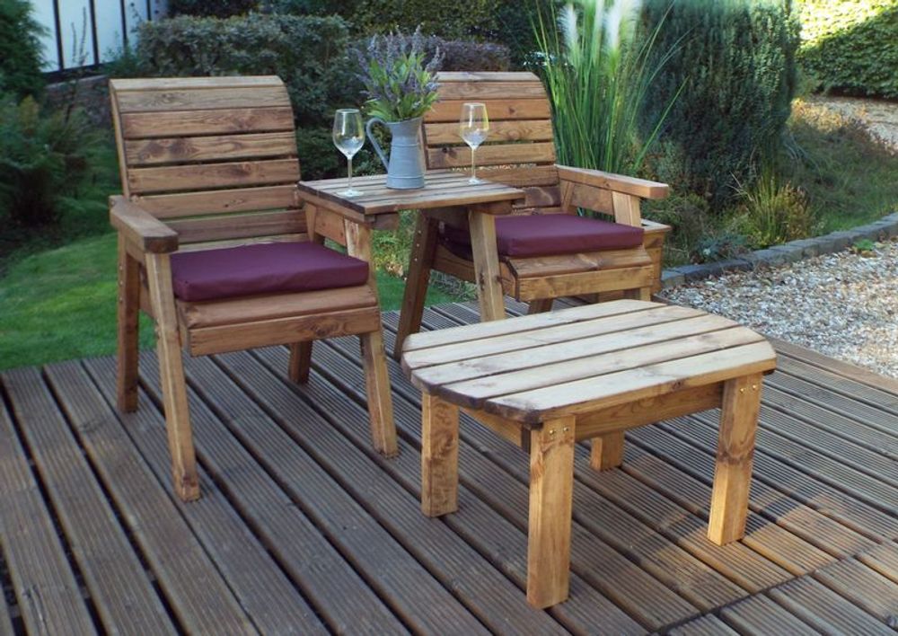 Twin Companion Dining Garden Set Straight - Garden Set from Charles Taylor Trading