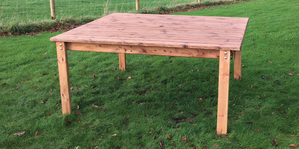 Traditional Square Garden Dinning Table - Garden Table from Charles Taylor Trading