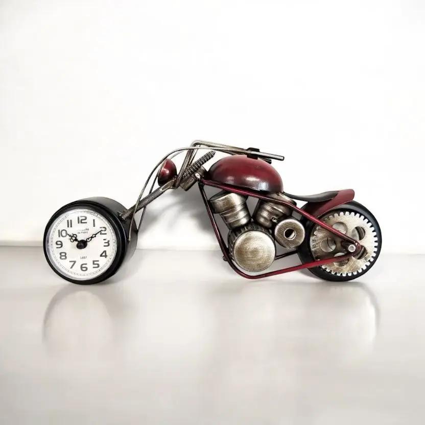 MSL 35CM TABLE CLOCK Motor Bike - Clock