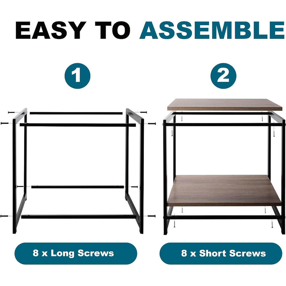 Coffee Table Black Powder Coated - Coffee Table from Direct Online Houseware