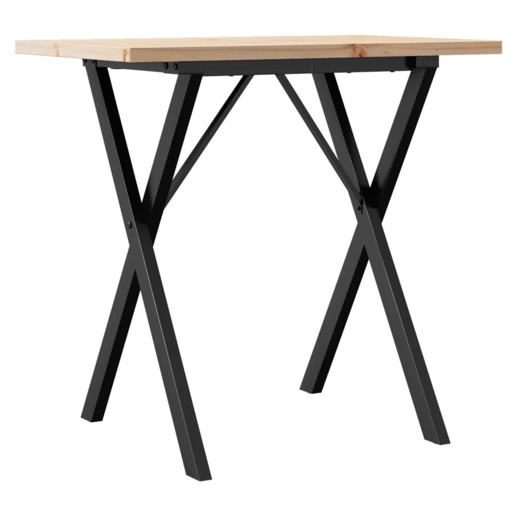 vidaXL Dining Table 80x50x75.5 Xframe Pine Home - vidaXL - Home Symphony