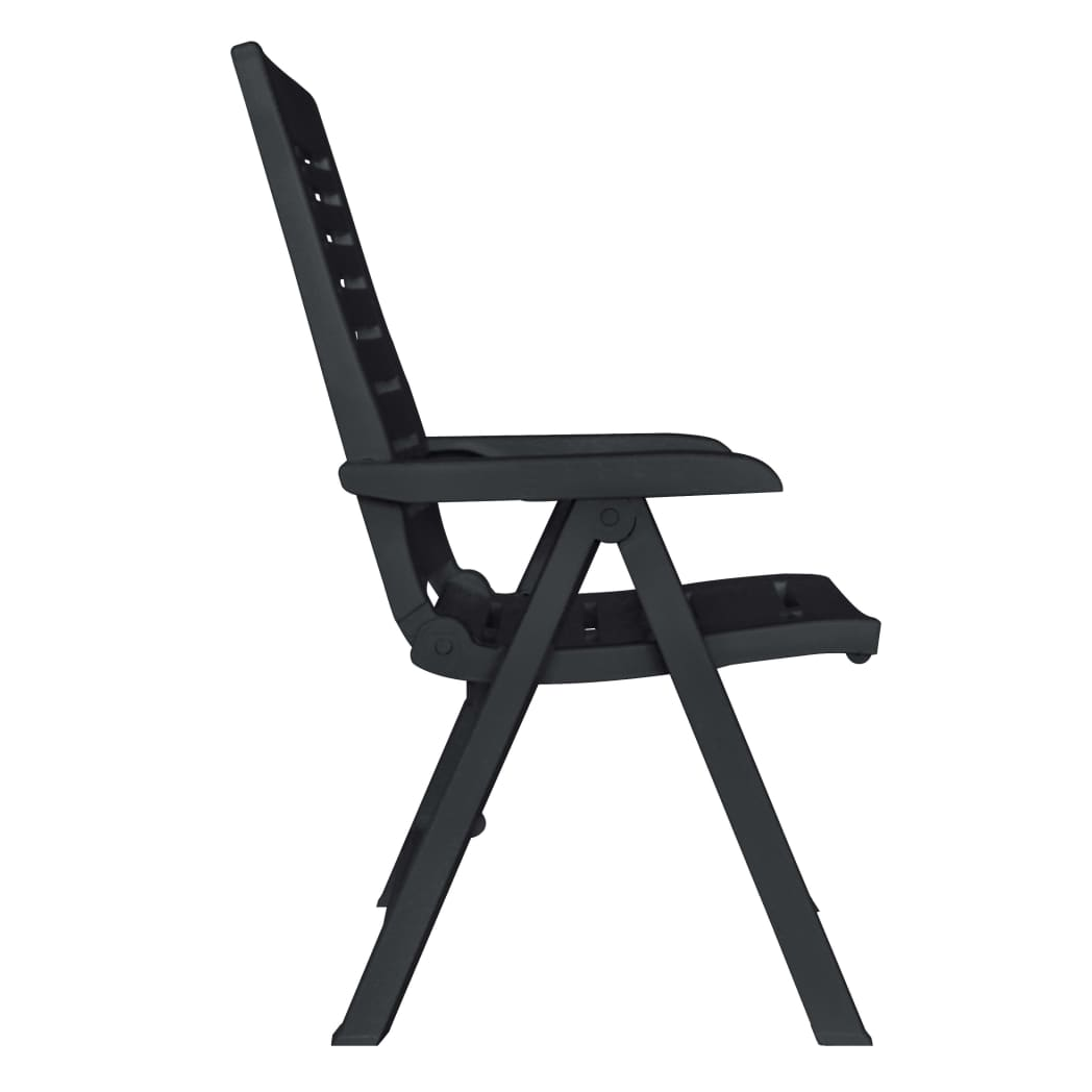 VidaXL Outdoor Dining Set 11 Piece Plastic Anthracite Patio - vidaXL - Home Symphony