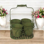 MSL GREEN 4 POT PLANTER - Planters
