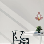 LEDSONE Red Vintage Industrial Pendant Lamp Geometric Cage E27 Loft Lighting For Home Decor - Ceiling Lights