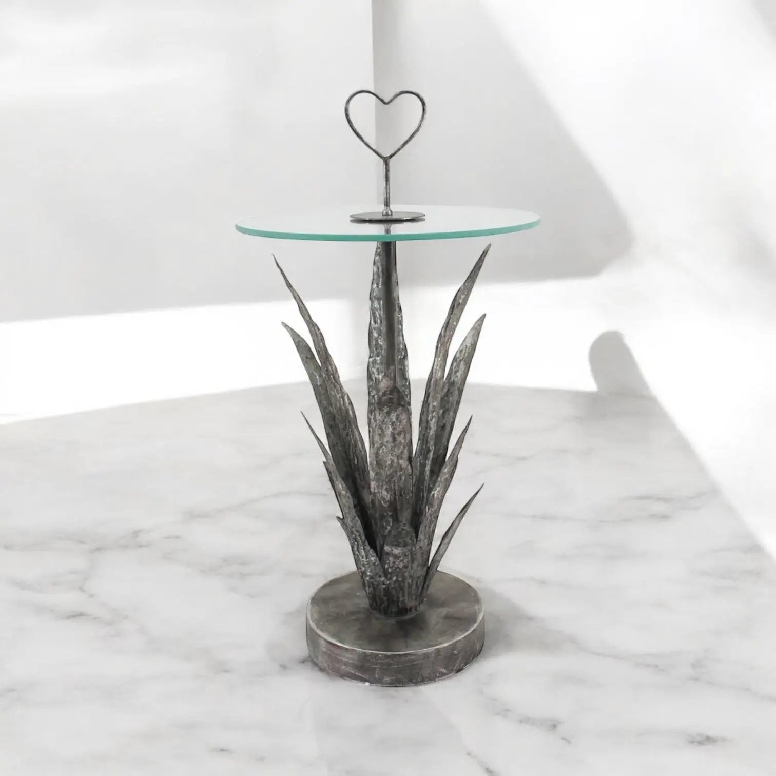 MSL 79CM METAL TABLE leaf design - Lamp