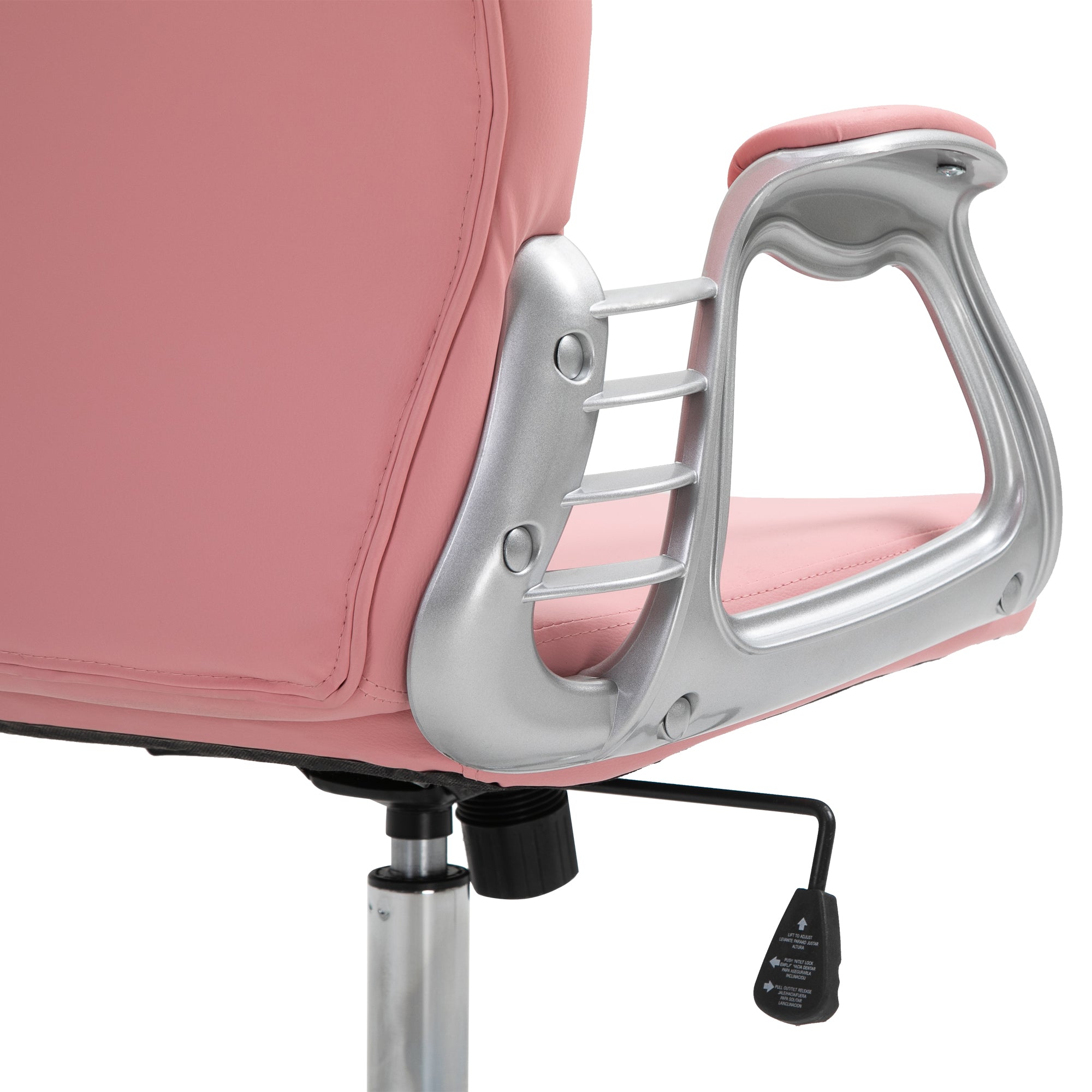 Stylish Vinsetto Office Chair PU Diamante Padded Ergonomic 360° Swivel with plush padding and sleek design.