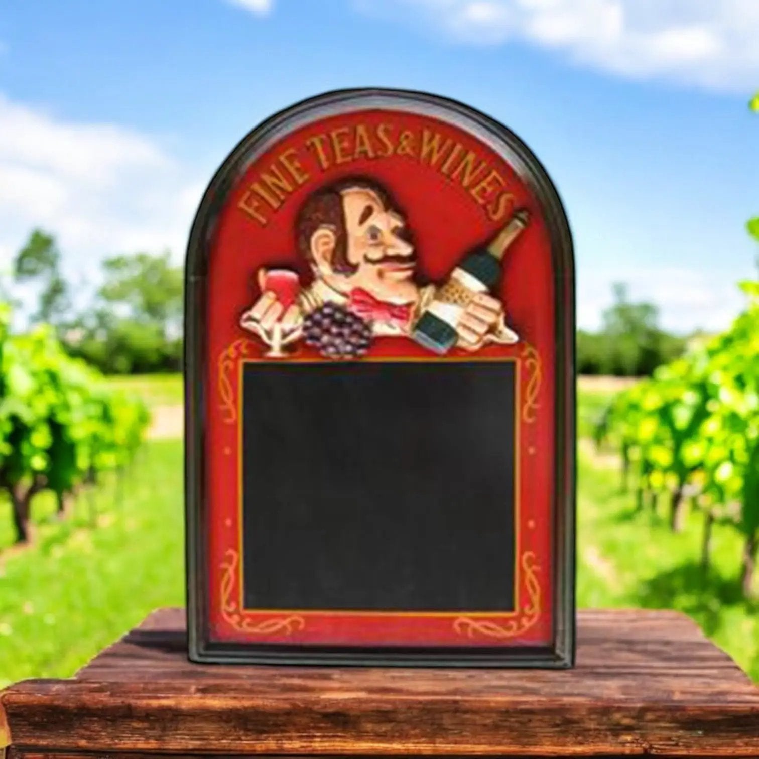 MSL 60X40CM WINE WAITER BLACK MENU BOARD - Wine Rack