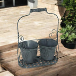 MSL WHITE 2 POT PLANTER - Planters