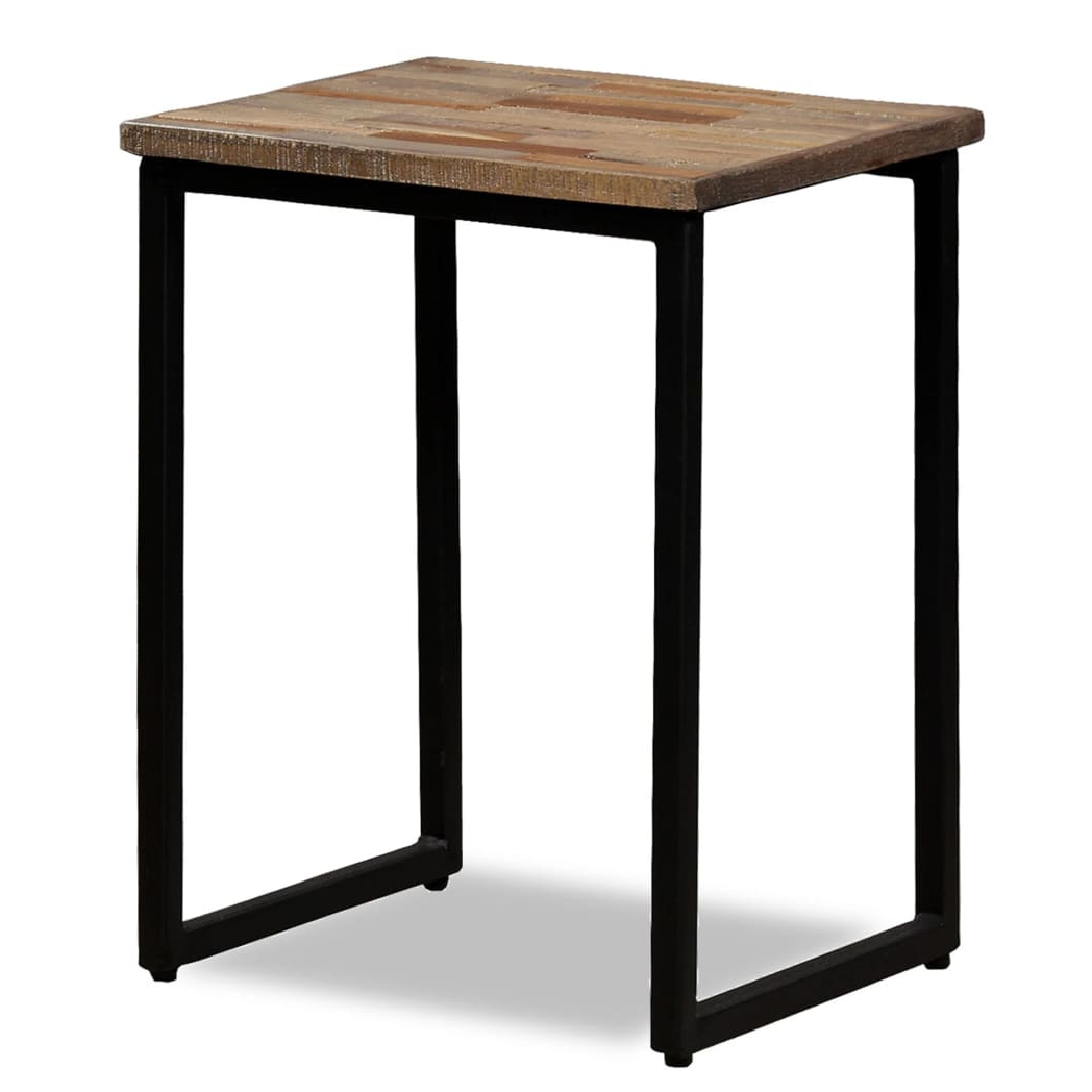 VidaXL Nesting Coffee Table Set Three Pieces Solid Reclaimed Teak Industrial Style For Living Room - vidaXL - Home Symphony