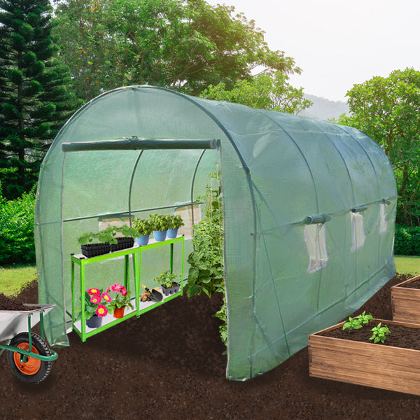 Premium Polytunnel 6m x 3m Racking Garden