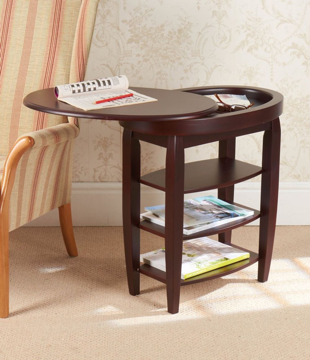 Swivel Top Side Table - Mahogany - Coffee Table from Greenhurst