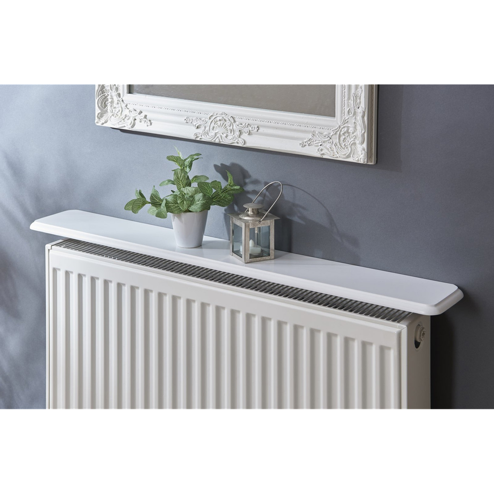 Radiator Shelf 60cm - White Satin Finish -  from Greenhurst