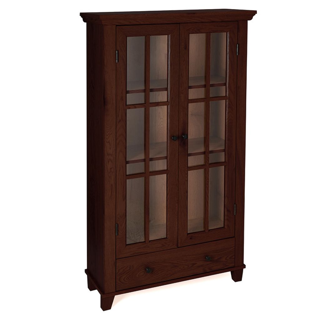 Storage Display Cabinet Double Doors - Mahogany - Display Cabinet from Greenhurst