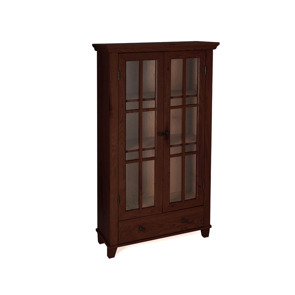 Storage Display Cabinet Double Doors - Mahogany - Display Cabinet from Greenhurst