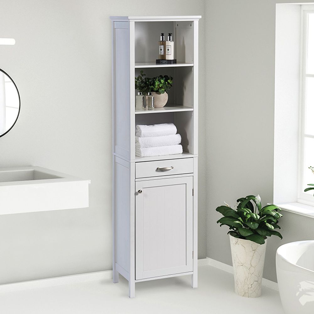 Tall Storage Cabinet - White - Display Cabinet from Greenhurst