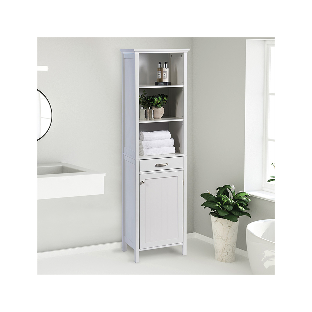 Tall Storage Cabinet - White - Display Cabinet from Greenhurst