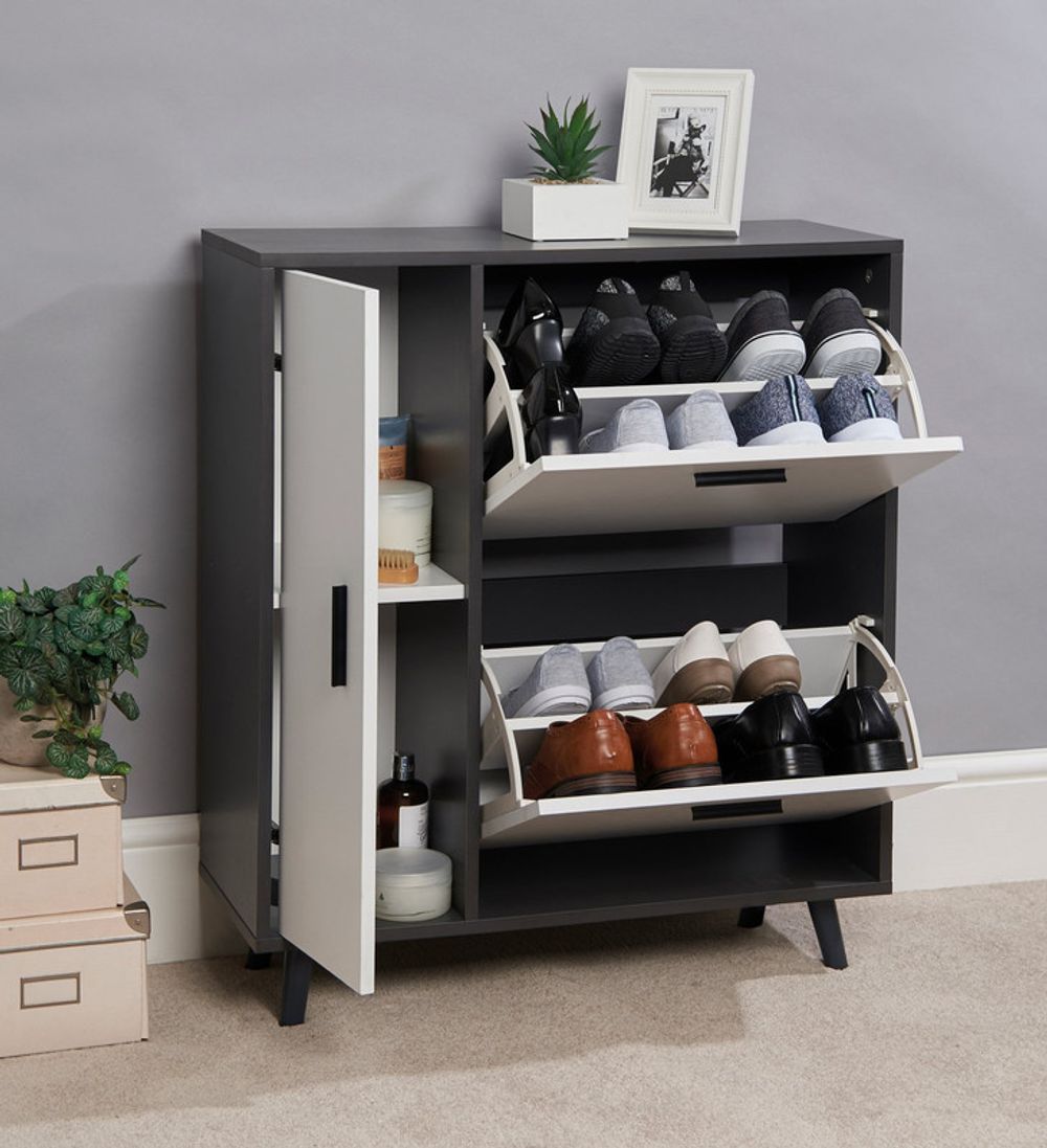 Shoe Storage Cabinet - MDF Grey - Shoe Storage from Greenhurst