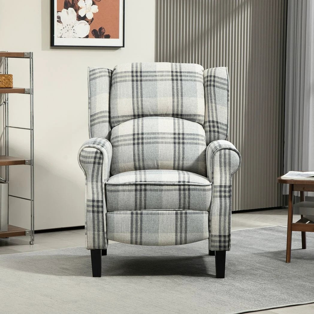 HOMCOM HOMCOM Recliner Chair for Living Room Wingback Chair with Padded Armrest - Recliner