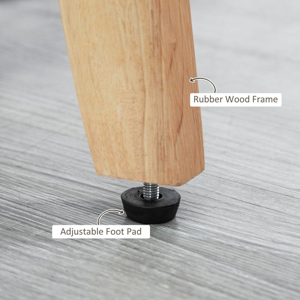 Modern Accent Chairs Upholstered Linen-Feel Living Room Chair Beige - Accent Chair from HOMCOM