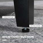 Modern Armchair Accent Chair with Rubber Wood Legs for Bedroom Light Grey - Accent Chair from HOMCOM