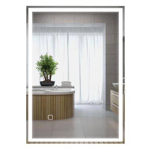 kleankin Illuminated Bathroom Mirror with LED Lights, 3 Colours, Defogging Film by HOMCOM
